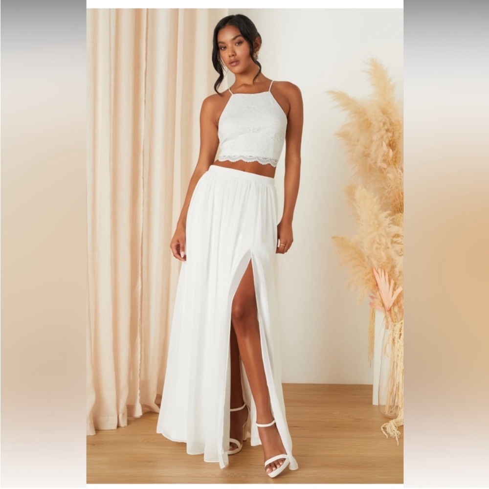 Lulus white 2 piece set